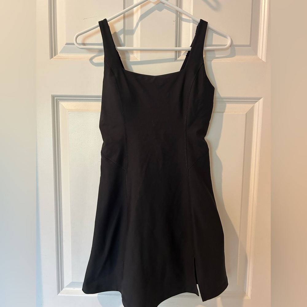 Abercrombie & Fitch Black Square-Neck Tank Mini Dress